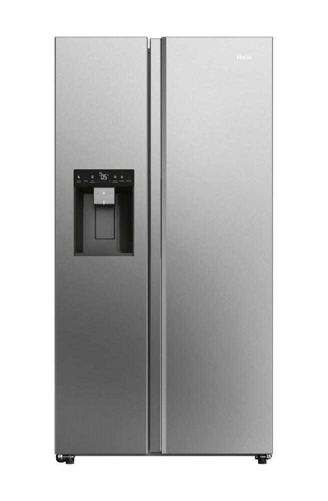 Haier SBS 90 Series 7 HSW79F18CIMM Wifi Connected Plumbed Total No Frost American Fridge Freezer – Stainless Steel – C Rated #403287
