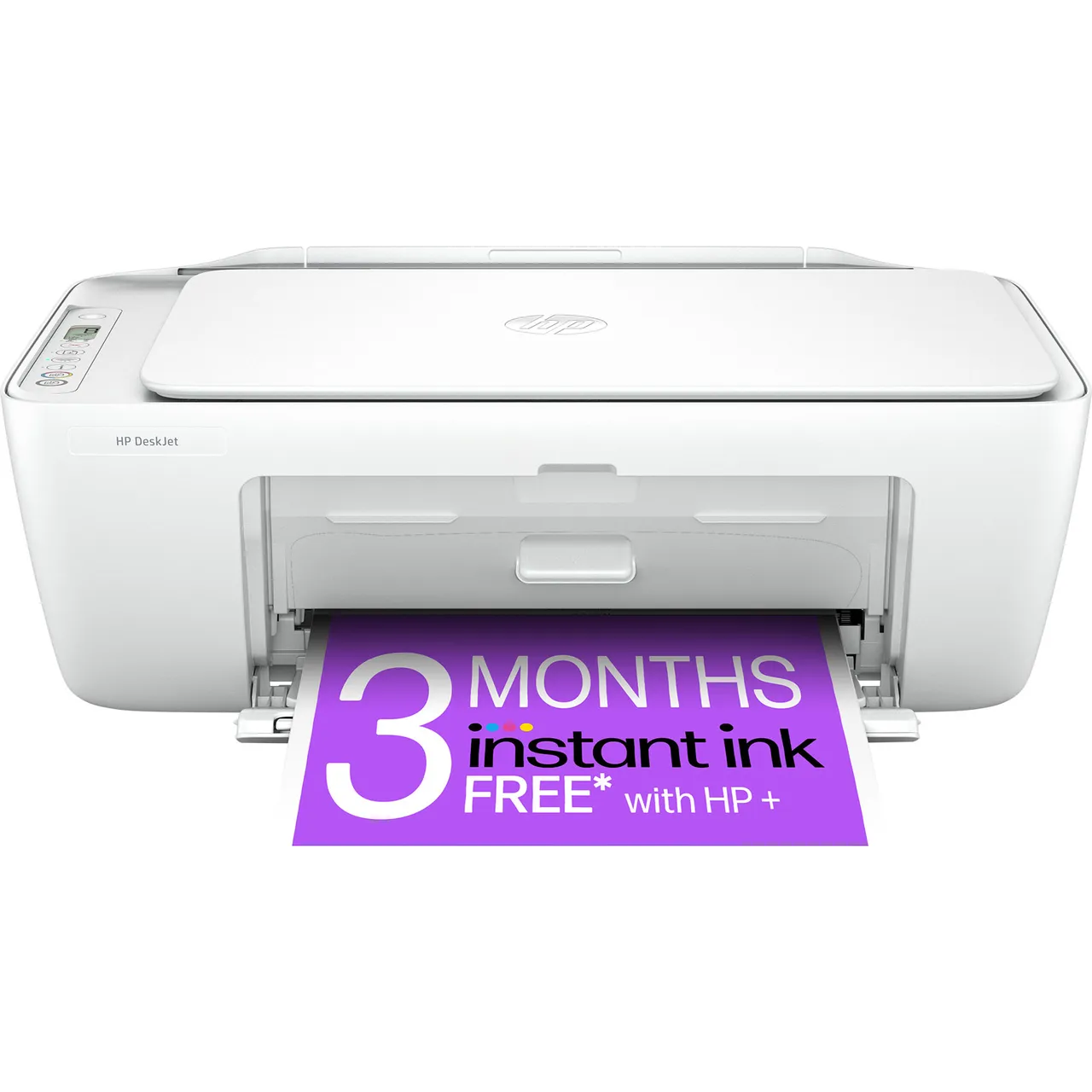 HP Deskjet 2810e Wireless Inkjet Printer Includes 3 months of Instant Ink with HP+ – White #403111