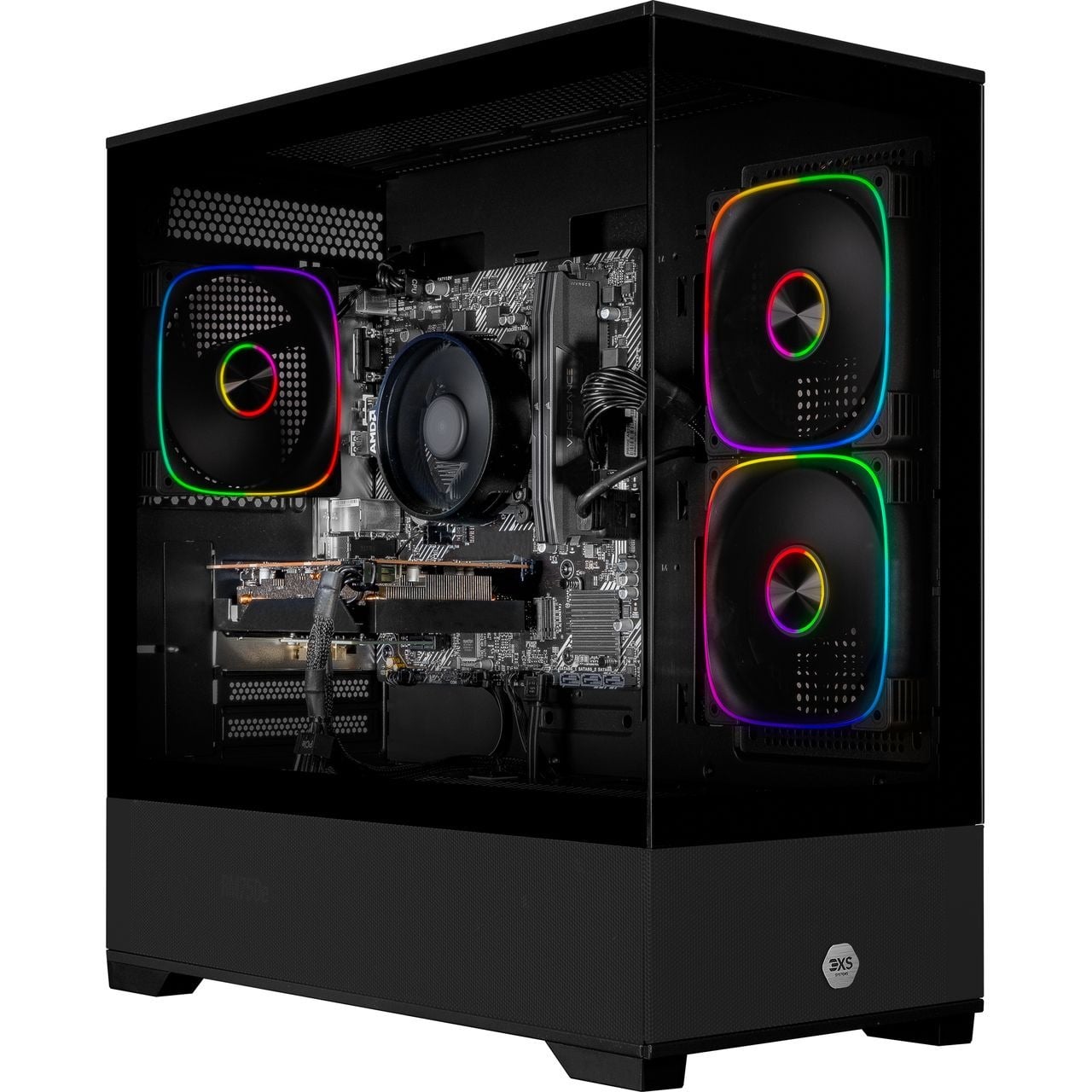3XS Core 5060 Ti RGB Gaming PC – NVIDIA® GeForce RTX™ 5060 Ti, AMD Ryzen™ 5, 1TB SSD – Black #404251