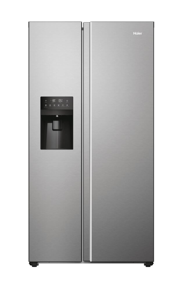Haier SBS 90 Series 5 HSR5918DIMP Plumbed Frost Free American Fridge Freezer – Stainless Steel – D Rated #403233