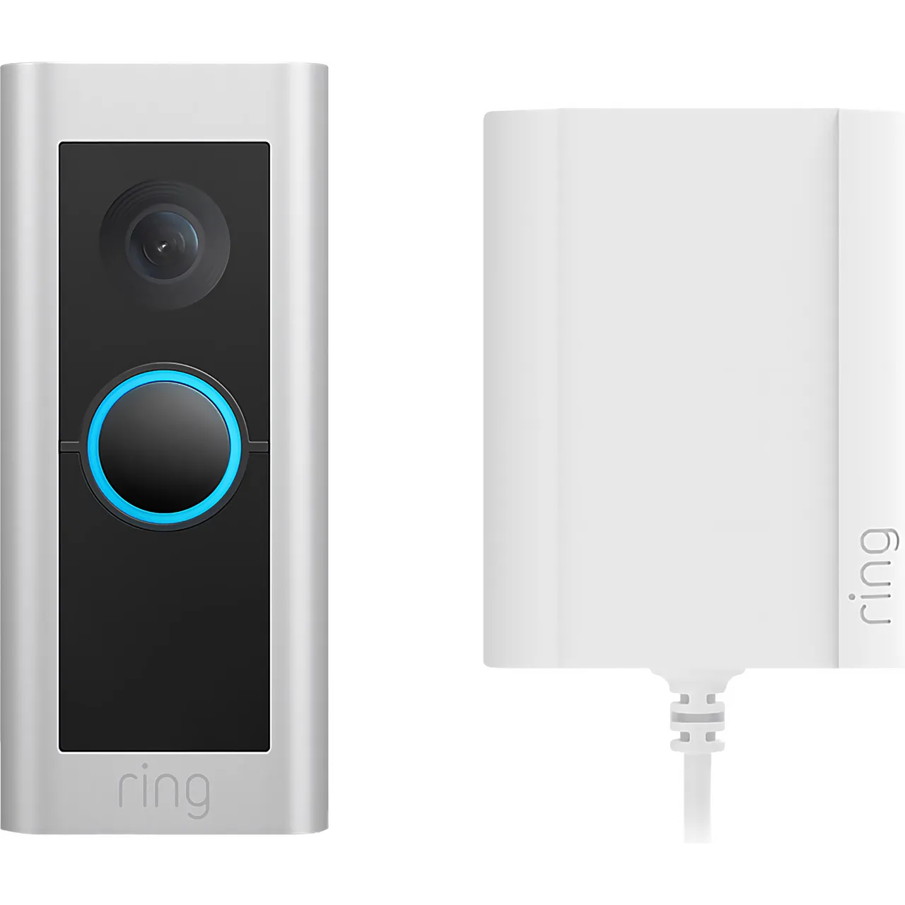 Ring Video Doorbell Pro 2 Plug-In Smart Doorbell HD+ 1536p – Nickel #403151