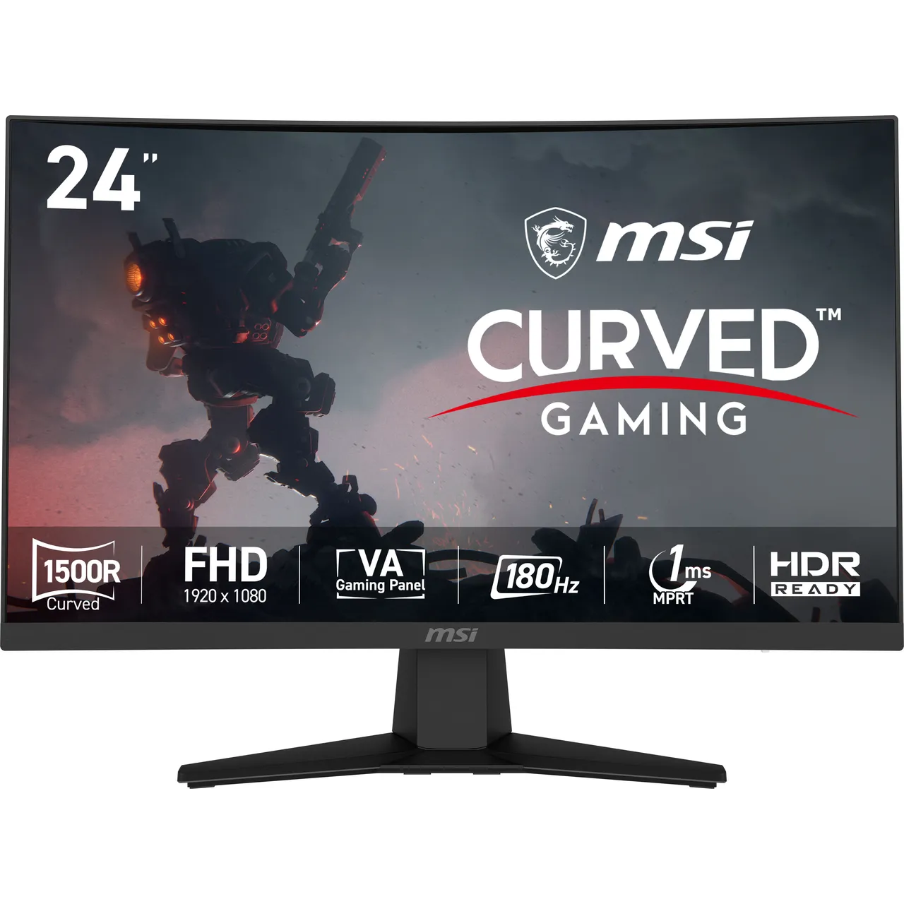 MSI MAG 244C 24″ Full HD 180Hz Curved Gaming Monitor – Black #404366