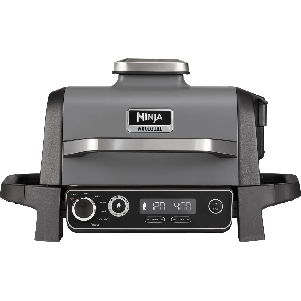 Ninja Woodfire Portable Barbecue Grill & Smoker – Black / Grey #403726