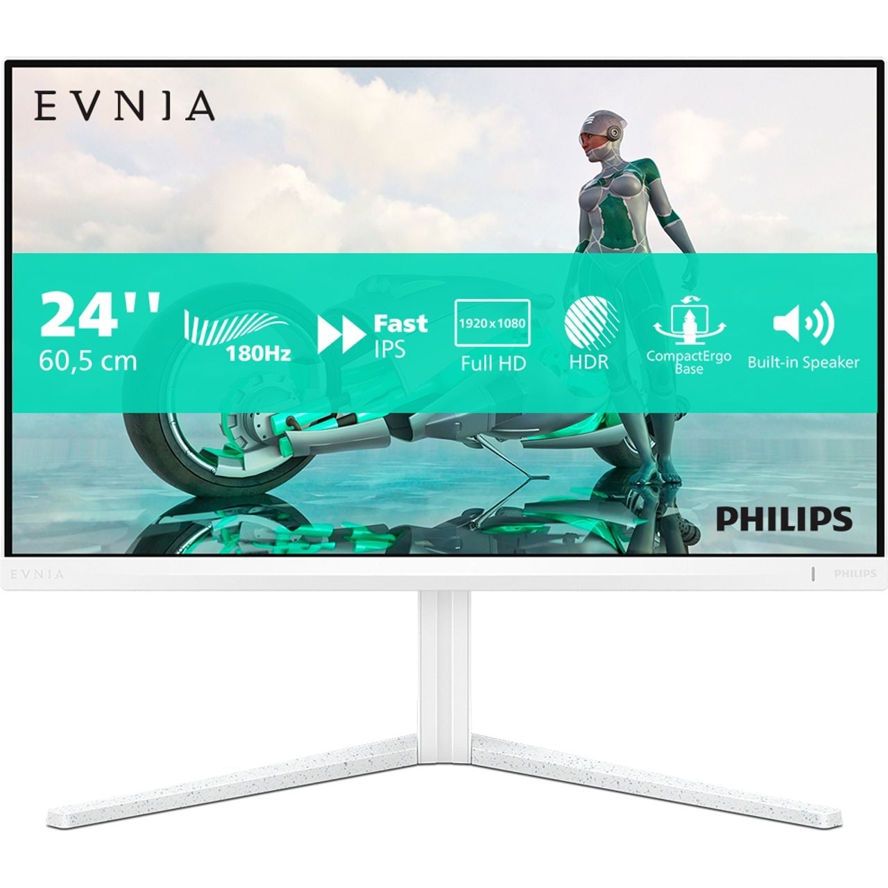 Philips EVNIA 3000 23.8″ Full HD 180Hz Gaming Monitor – White #403954