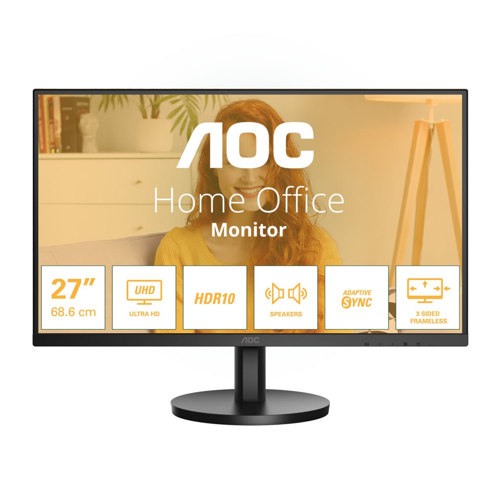 AOC 27″ 4K Ultra HD 60Hz Monitor – Black #404184