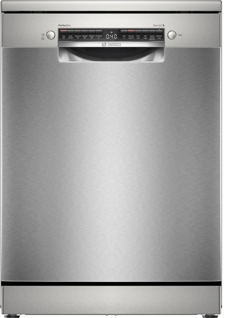 Bosch Series 6 SMS6ZCI10G Wifi Connected Full Size Dishwasher – Silver – B Rated #404291
