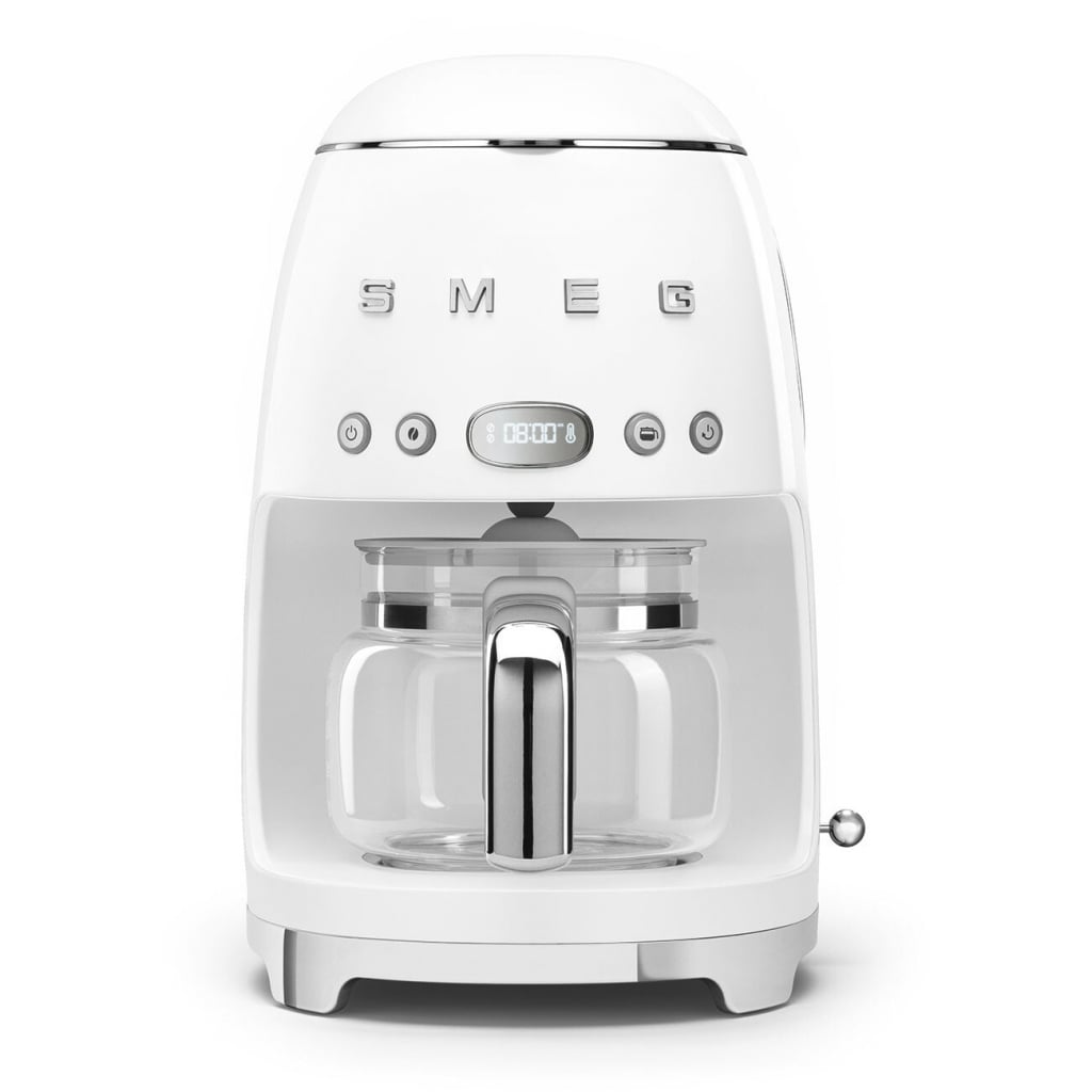 Smeg 50’s Retro DCF02WHUK Filter Coffee Machine with Timer – White #403732