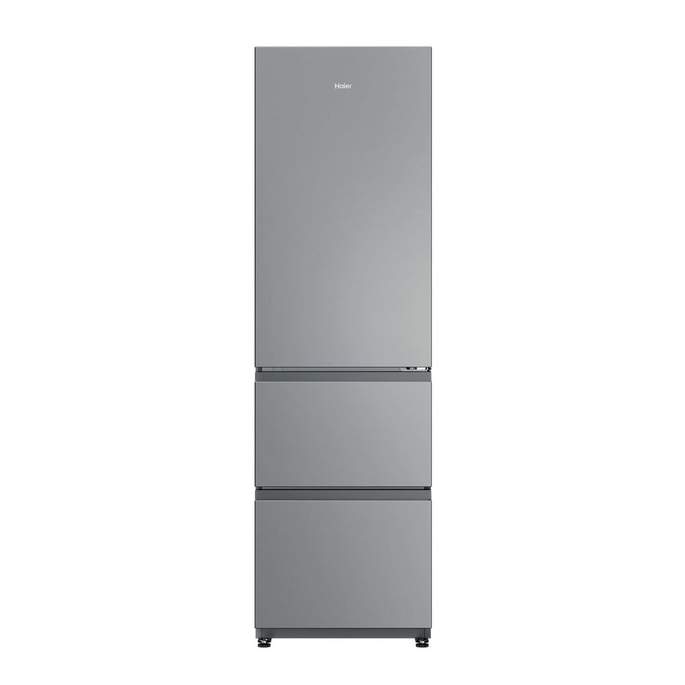 Haier 3D 55 Series 3 HTR3518ENMXK 185cm 60/40 No Frost Fridge Freezer – Stainless Steel Effect – E Rated #406170
