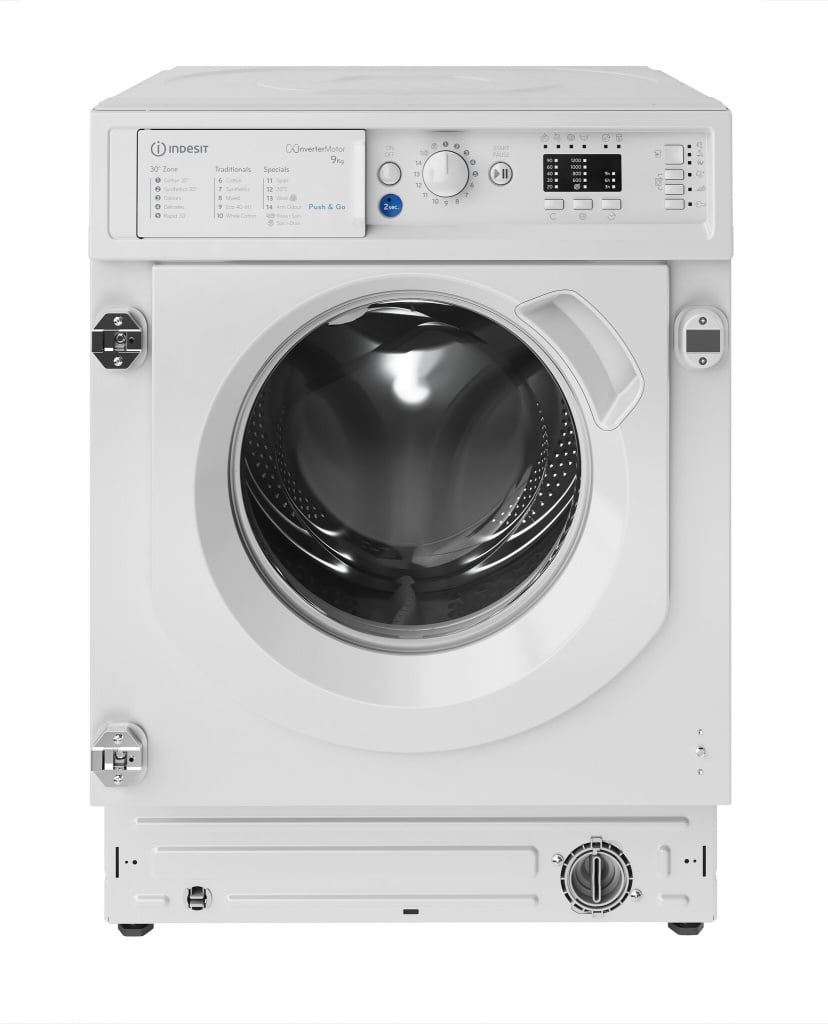 Indesit BIWMIL91485UK Integrated 9kg Washing Machine with 1400 rpm – White – B Rated #406036
