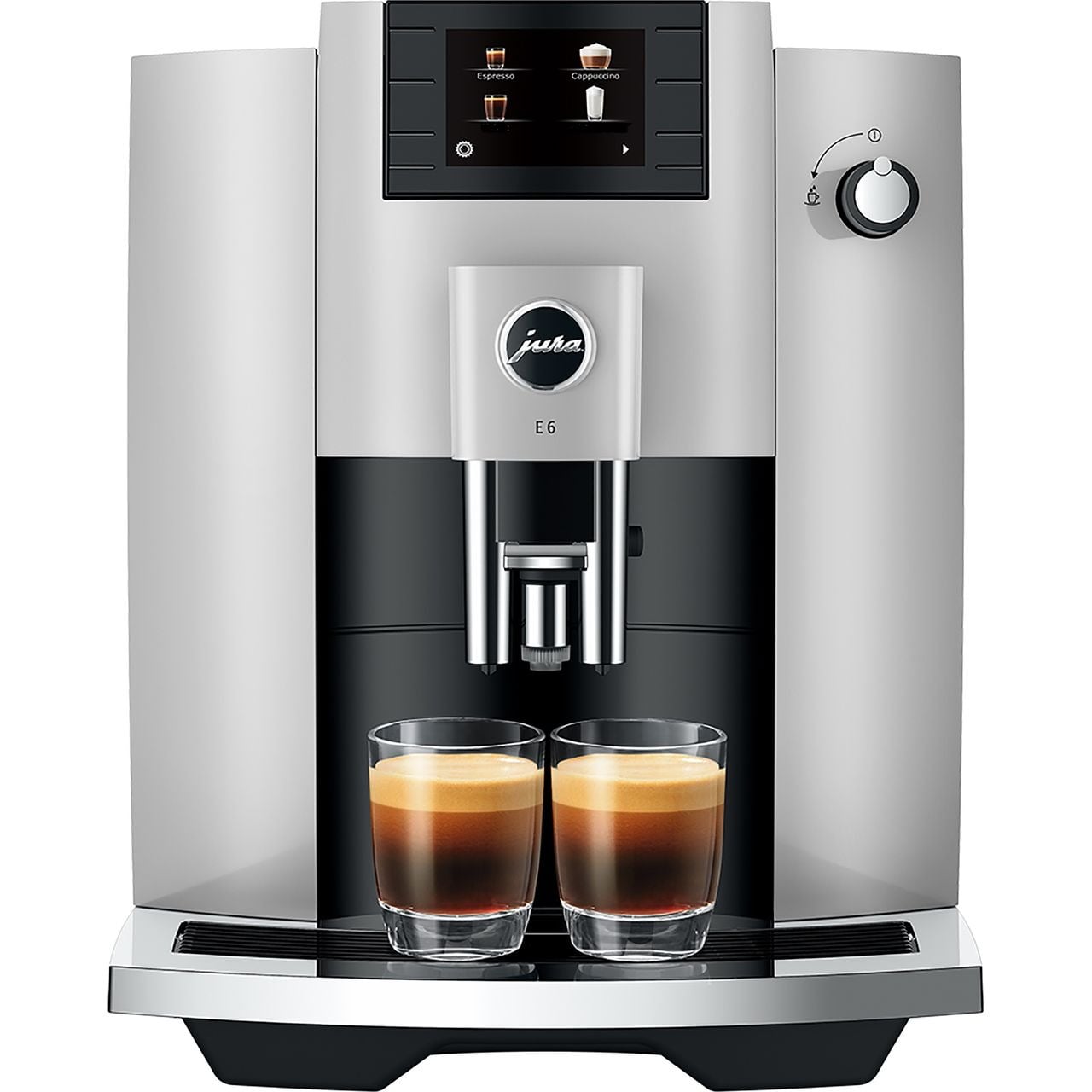 Jura E6 15467 Bean to Cup Coffee Machine – Black / Platinum #404963