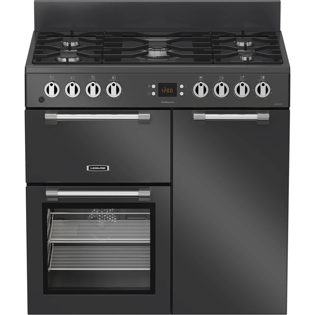 Leisure Cookmaster CK90F232T 90cm wide Dual Fuel Range Cooker with Gas Hob – Anthracite – A Rated #400608