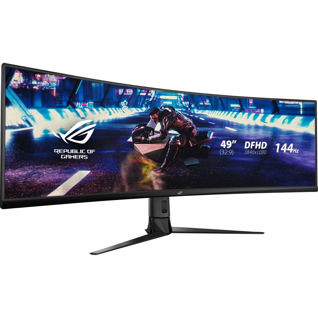 ASUS ROG Strix XG49VQ 49″ UltraWide Full HD 144Hz Curved Gaming Monitor with FreeSync Premium Pro and NVidia G-Sync – Black #404450