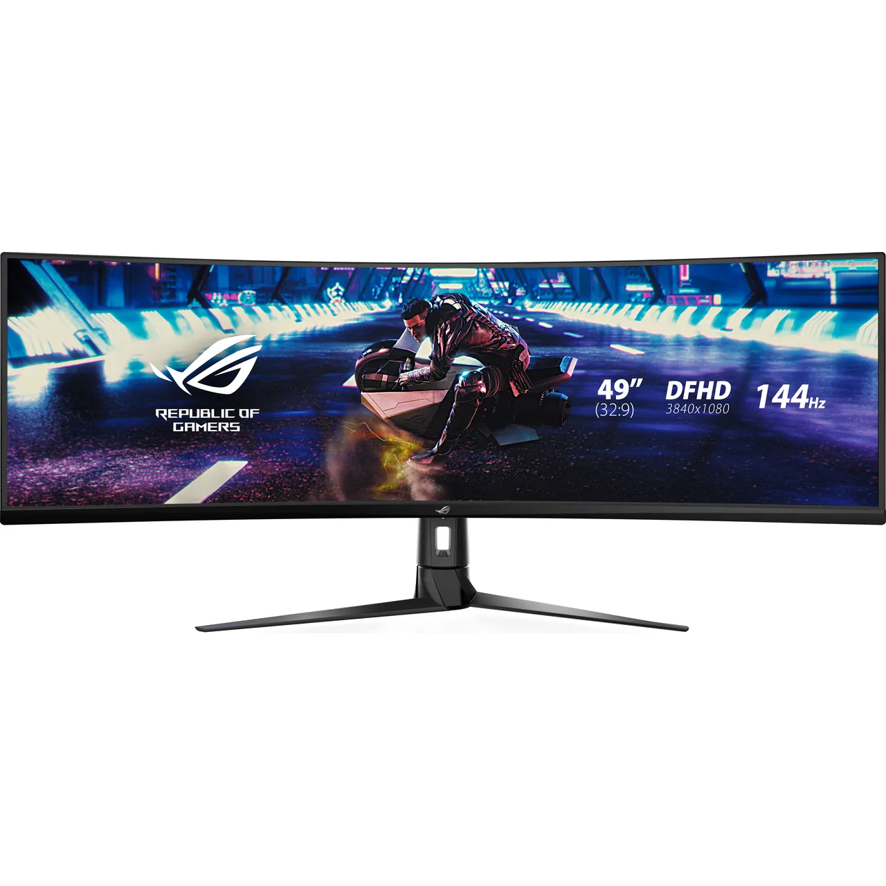 ASUS ROG Strix XG49VQ 49″ UltraWide Full HD 144Hz Curved Gaming Monitor with FreeSync Premium Pro and NVidia G-Sync – Black #404450