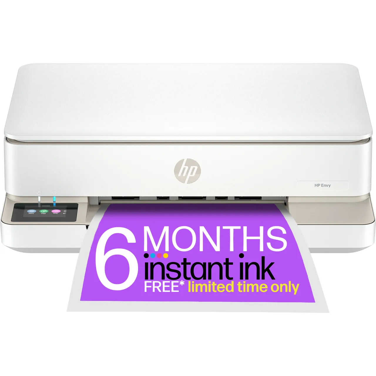 HP Envy 6120e Wireless All In One Inkjet Printer Includes 3 months of Instant Ink with HP+ – White #405094