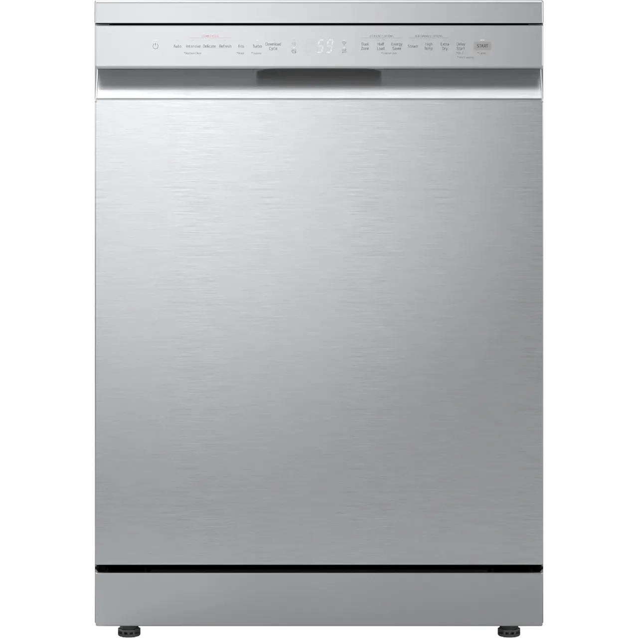 LG TrueSteam™ QuadWash™ DF273FVS Full Size Dishwasher – Silver – A Rated #405524