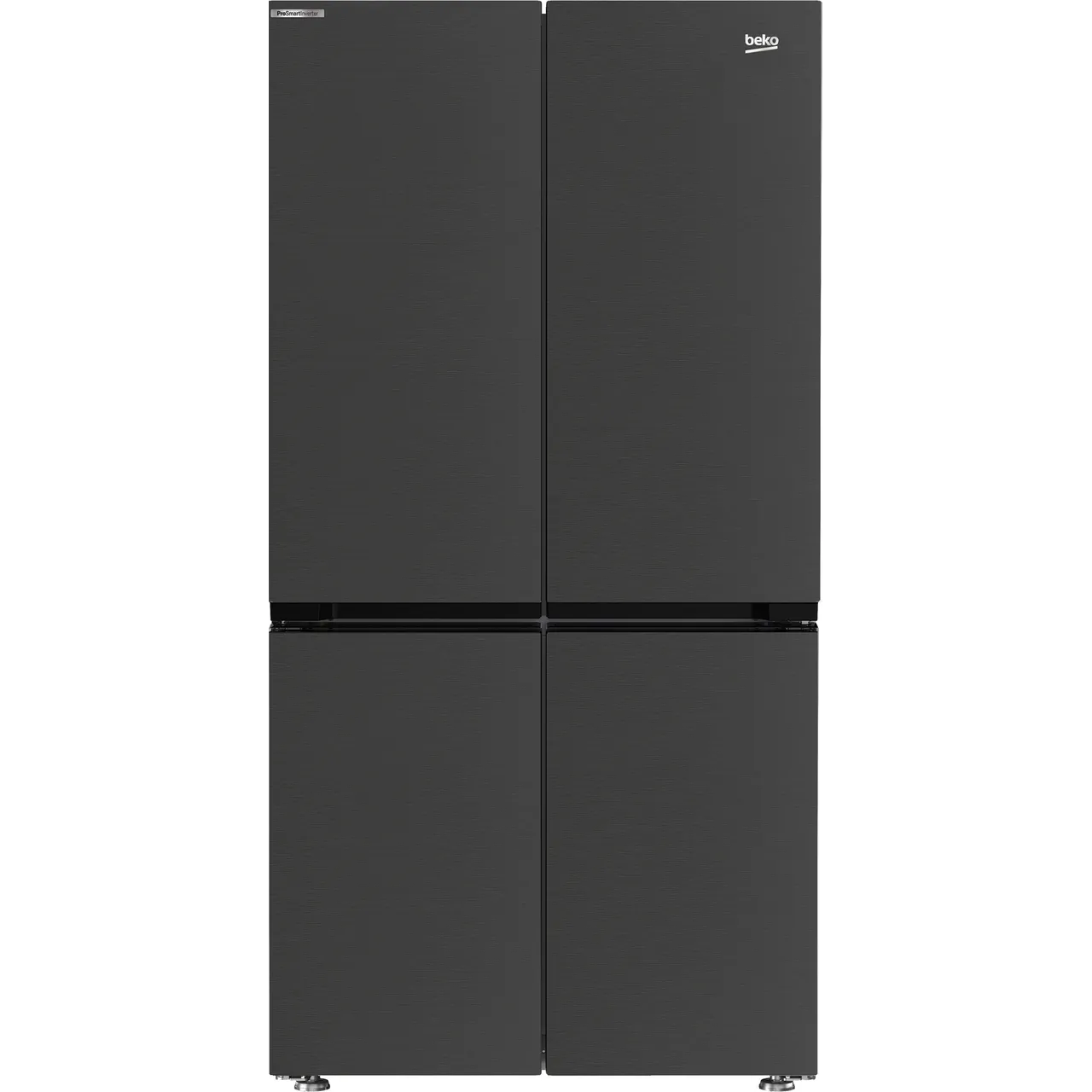 Beko GN446224VPZ Frost Free American Fridge Freezer – Black Steel – E Rated #405579