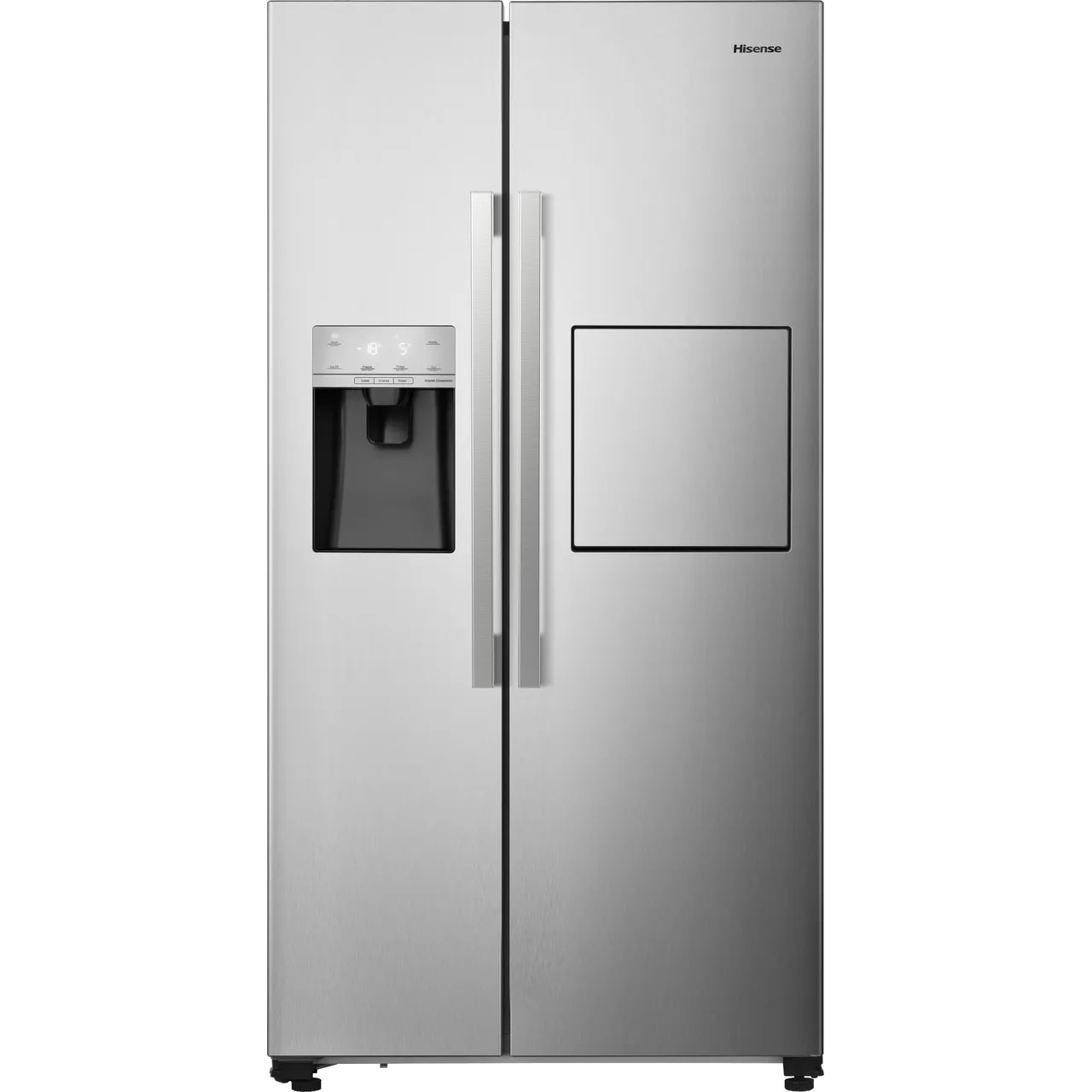 Hisense RS694N4BCE Plumbed Total No Frost American Fridge Freezer – Stainless Steel – E Rated #406072