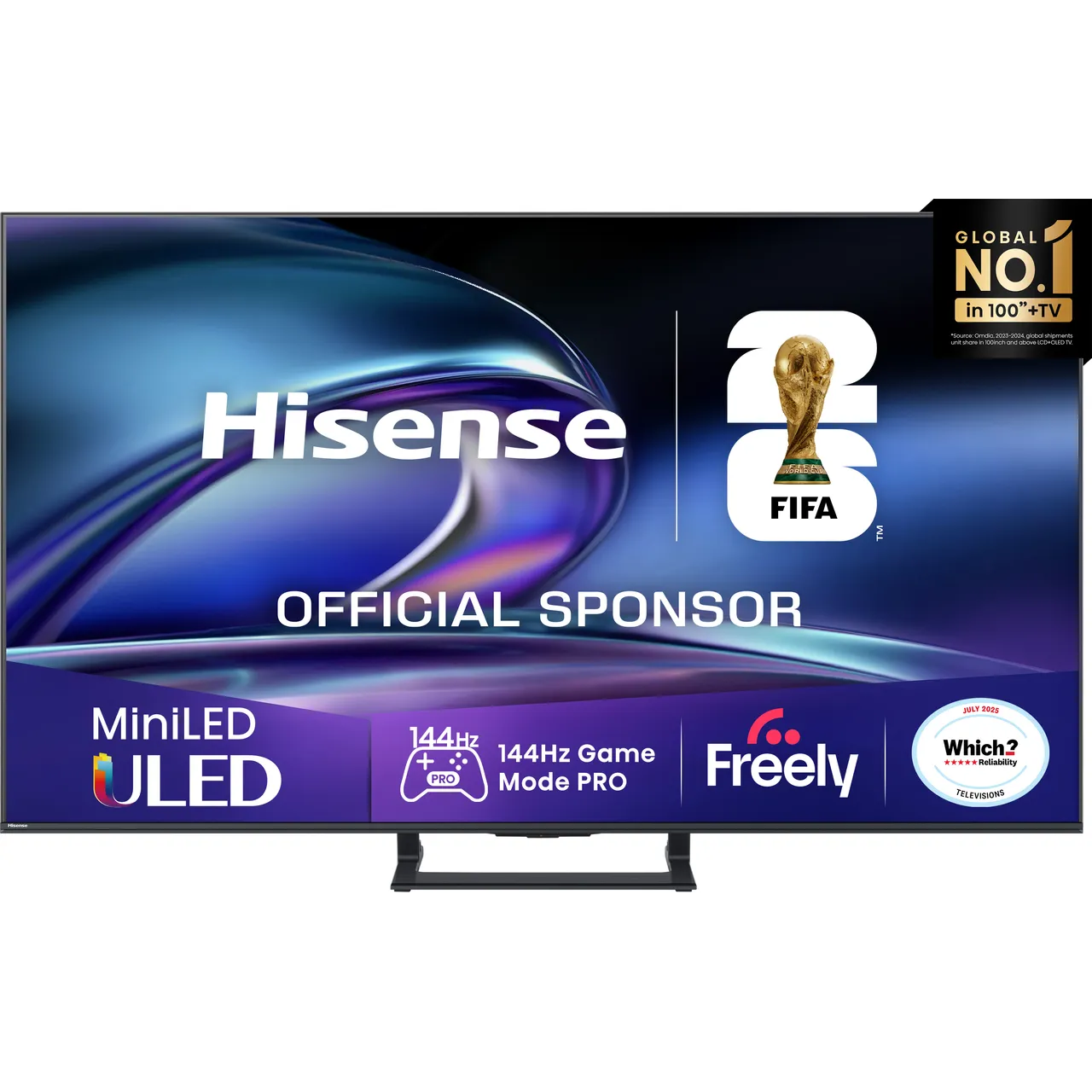 Hisense E8Q 55″ 4K Ultra HD MiniLED Smart Freely TV [2025] – 55E8QTUK #405197