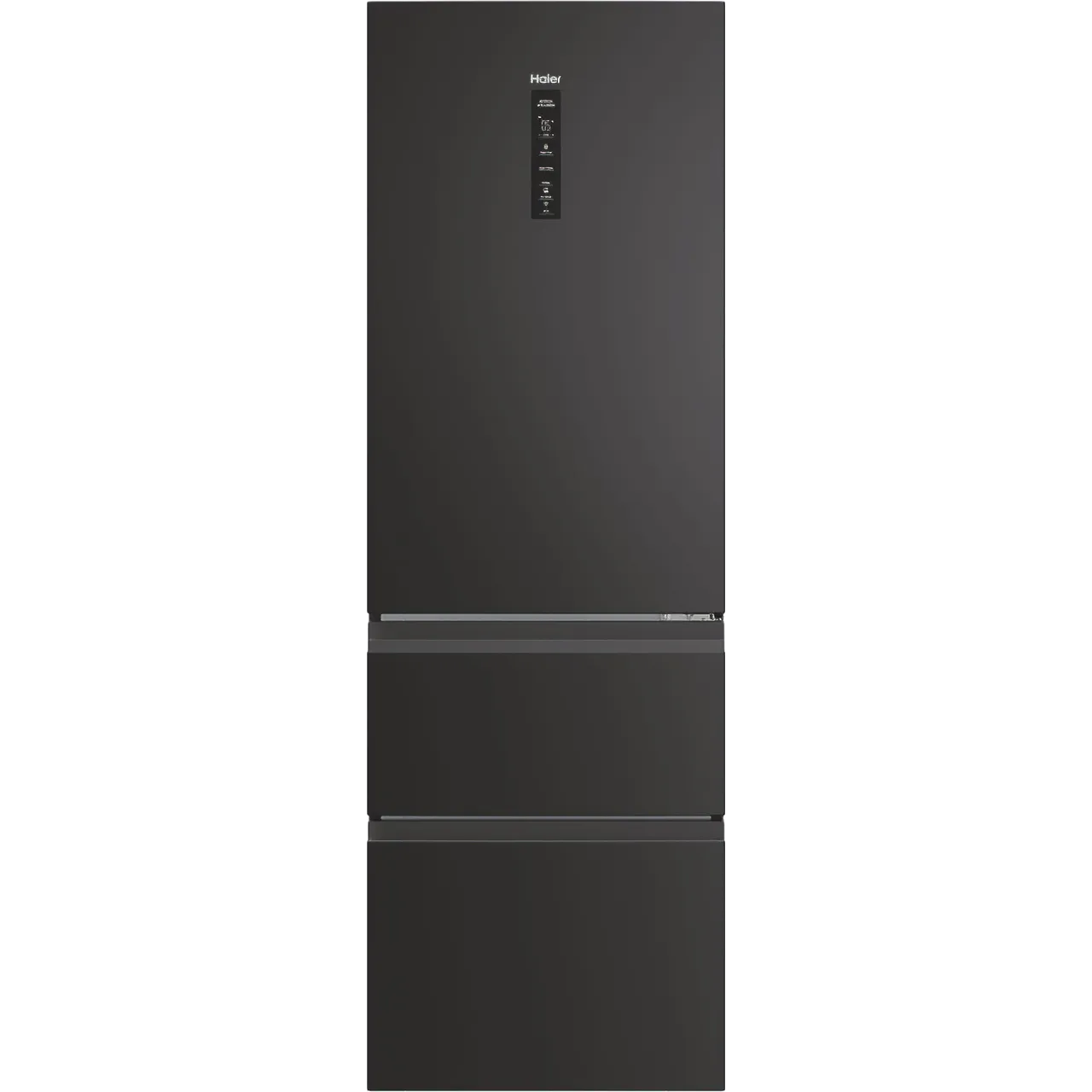 Haier 3D 60 Series 3 HTW3618ENPB Wifi Connected 185cm 60/40 No Frost Fridge Freezer – Slate Black – E Rated #405802