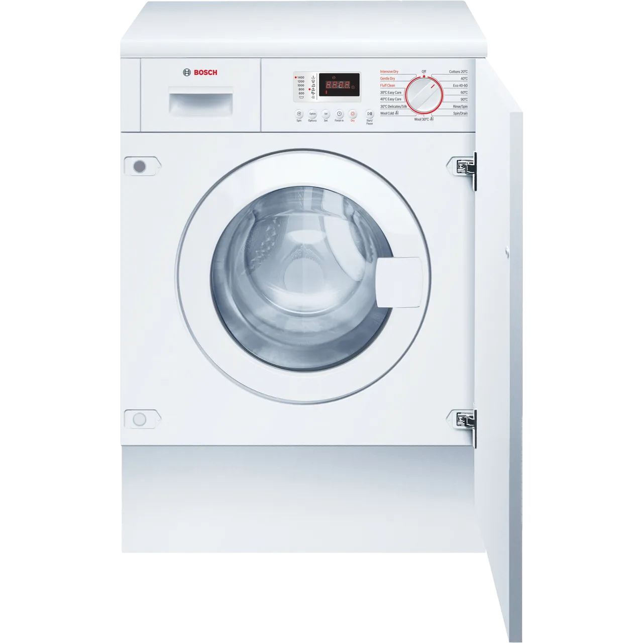 Bosch Series 4 WKD28352GB Integrated 7Kg / 4Kg Washer Dryer with 1355 rpm – White – E Rated [Wash&Dry], E Rated [Wash Only] #405278