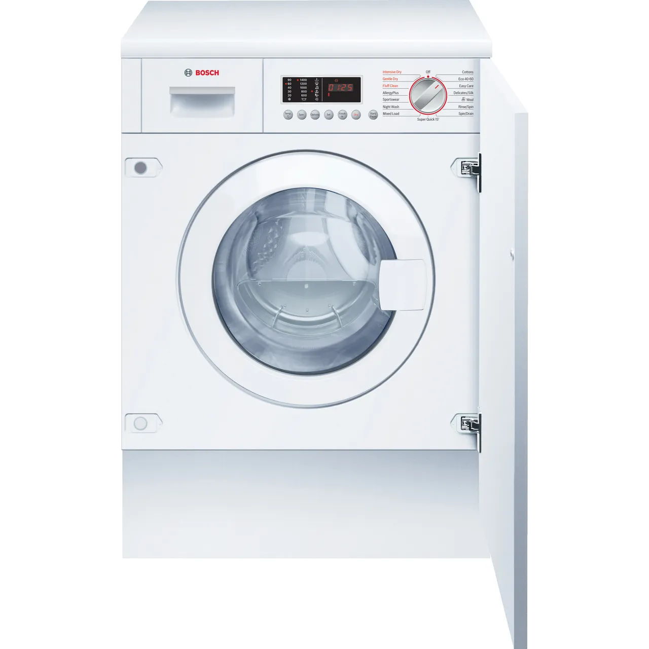 Bosch Series 6 WKD28543GB Integrated 7Kg / 4Kg Washer Dryer with 1400 rpm – White – E Rated [Wash&Dry], E Rated [Wash Only] #405691