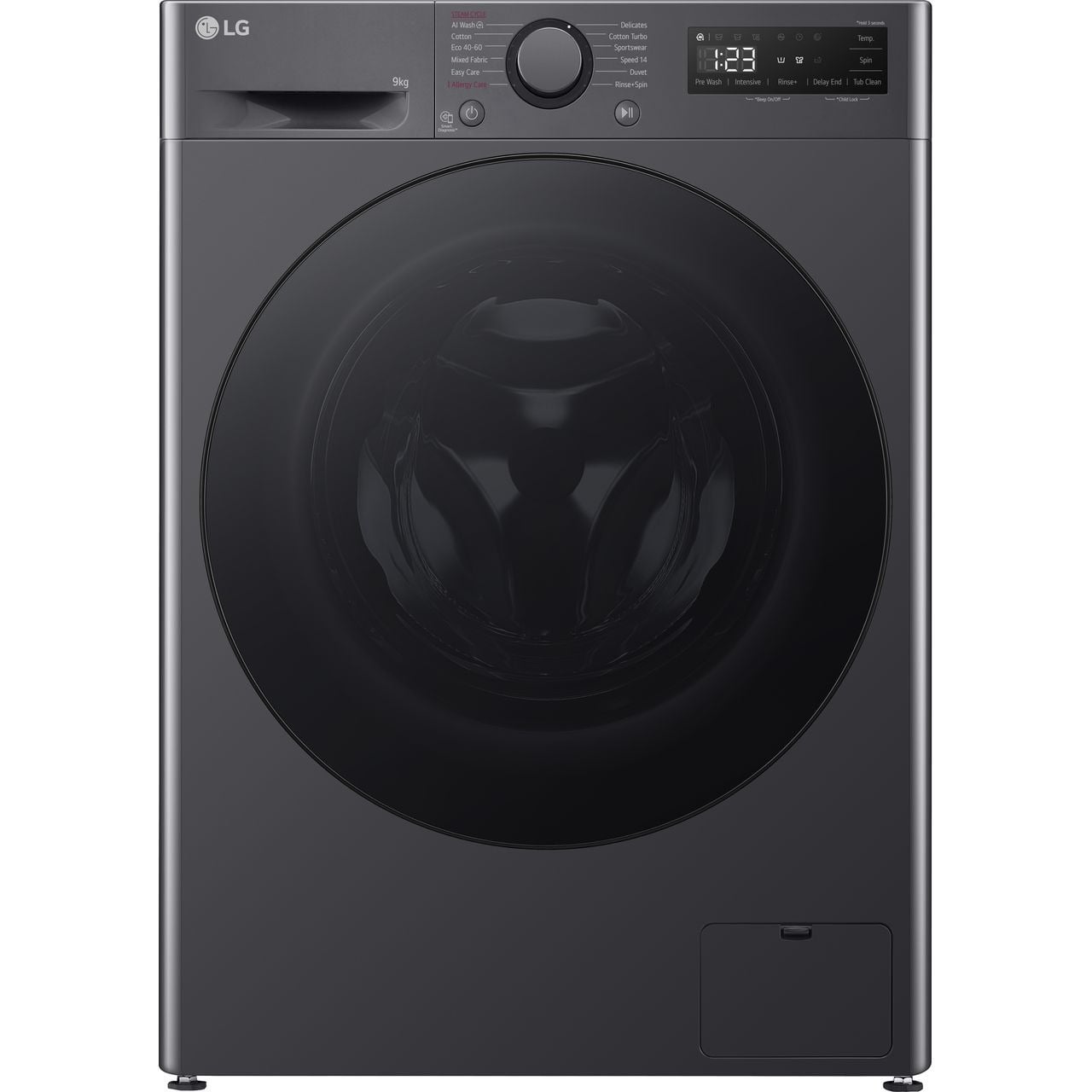 LG Counter-Depth MAX™ F2A509GBLN1 9kg Washing Machine with 1200 rpm – Slate Grey – A Rated #406211