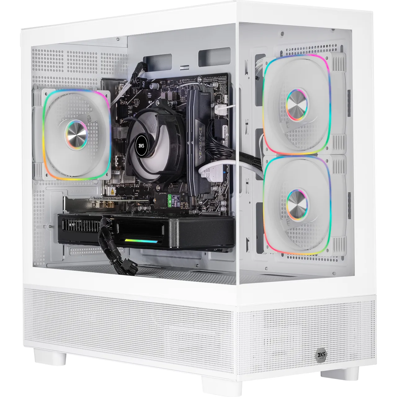 3XS Core 5050 RGB Gaming PC – NVIDIA® GeForce RTX™ 5050, AMD Ryzen™ 5, 1TB SSD – White #405281