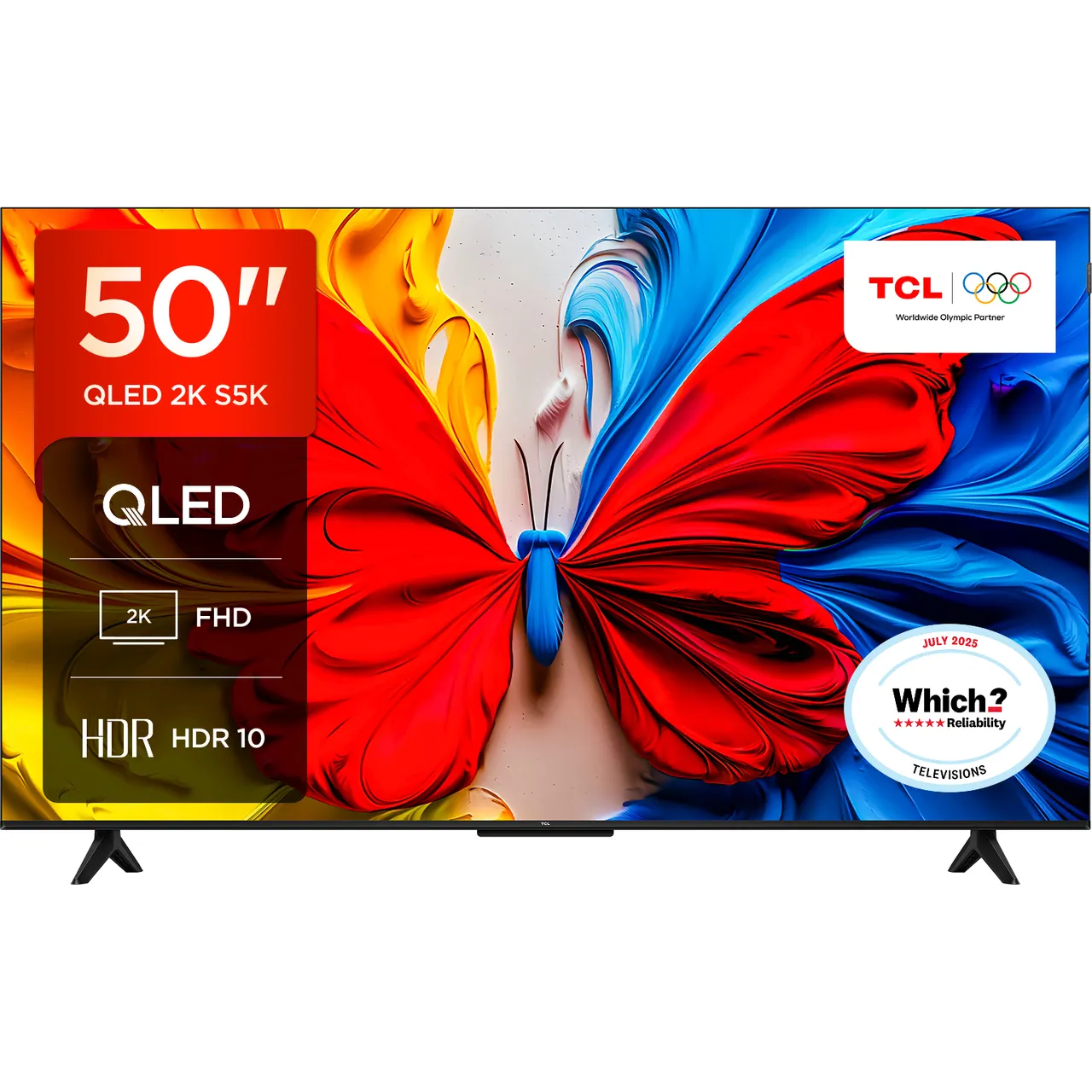 TCL V5C 50″ Full HD QLED Smart Android TV [2025] – 50V5C-UK #406116