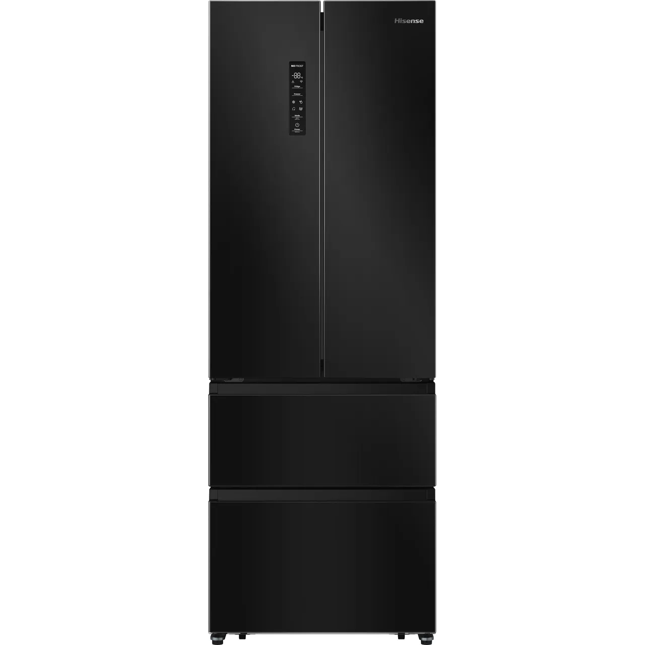 Hisense PureFlat Slim RF632N4AFC1 Total No Frost American Fridge Freezer – Black / Stainless Steel – C Rated #404710