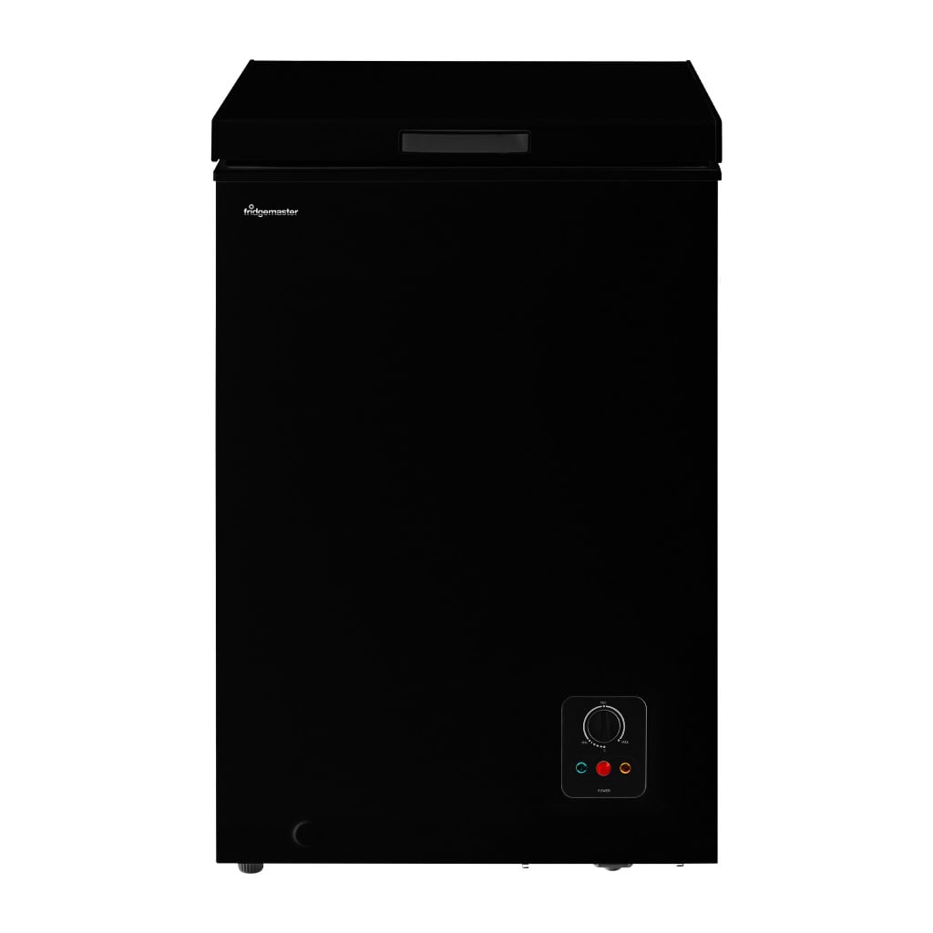 Fridgemaster MCF96EB Chest Freezer – Black – E Rated #406079