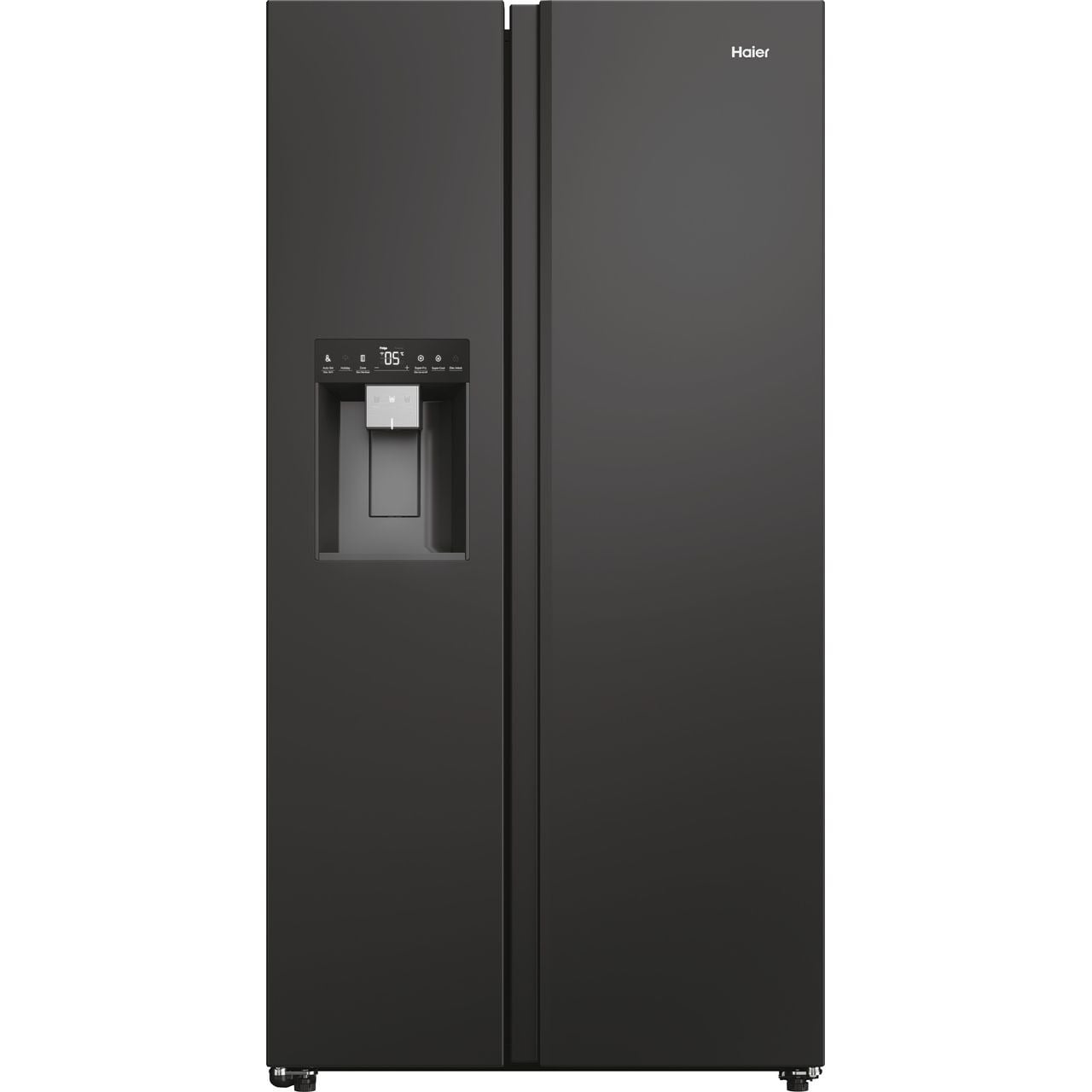 Haier HSW59F18EIPT Plumbed Frost Free American Fridge Freezer – Black – E Rated #404720