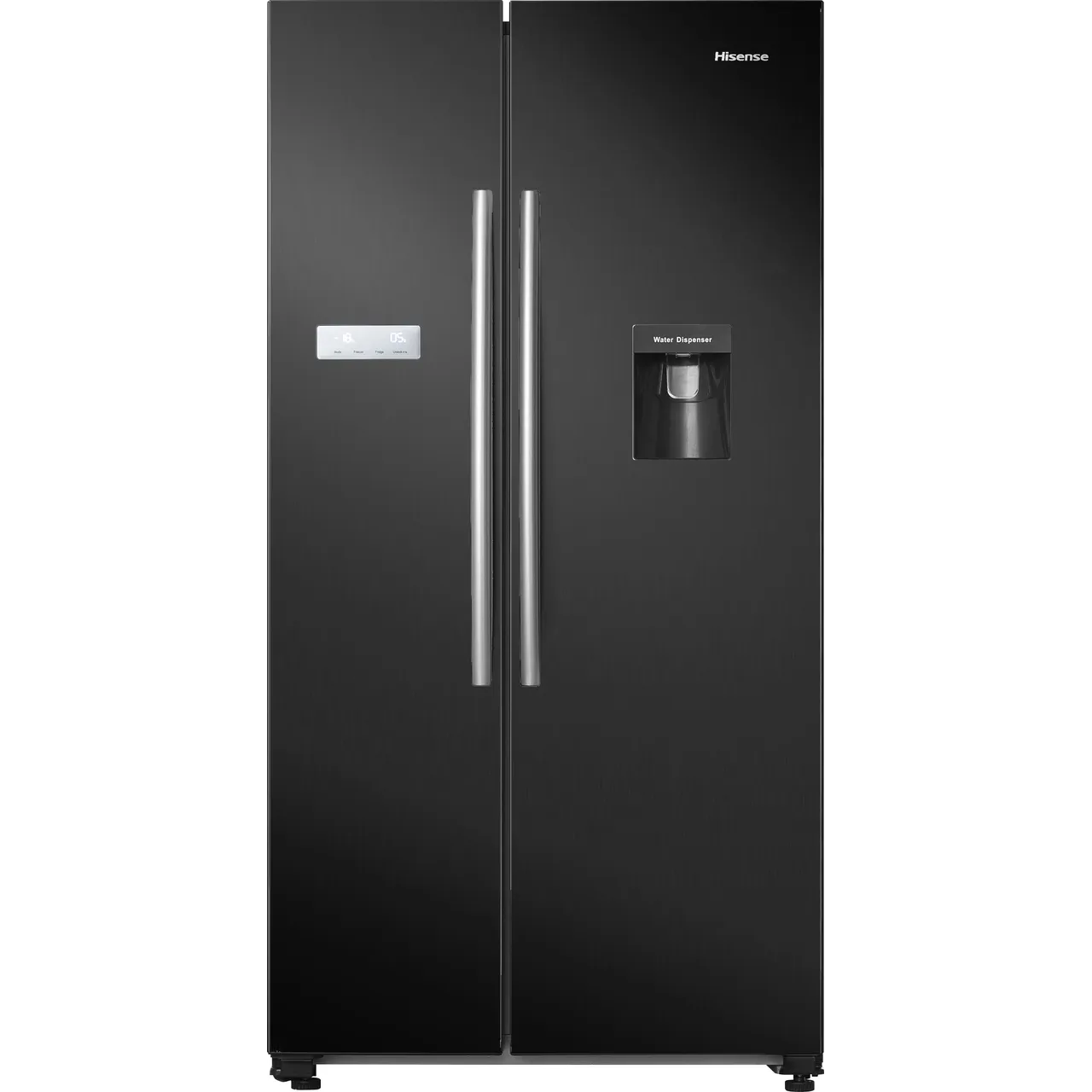 Hisense RS741N4WBE Total No Frost American Fridge Freezer – Black – E Rated #406050