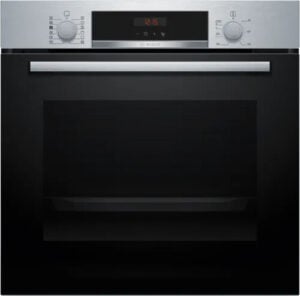 Bosch Series 4 HQA574BS3B Built In Electric Single Oven with Pyrolytic Cleaning - Stainless Steel - A+ Rated #407873