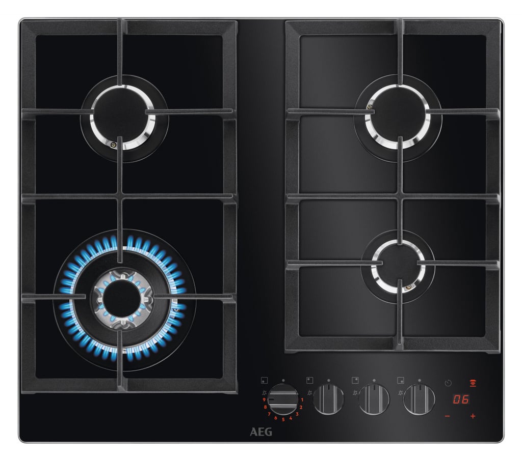 AEG HKB64450NB 59cm Gas Hob – Black #407327