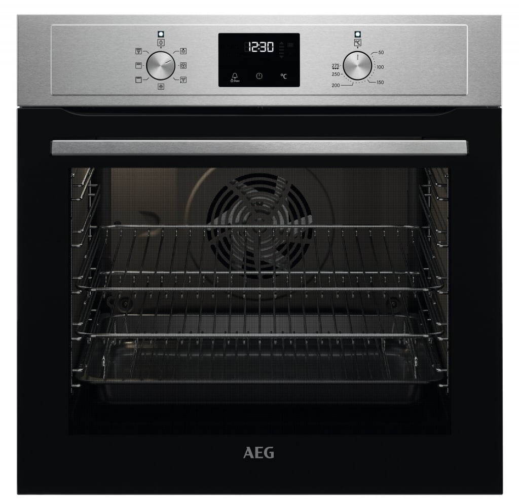 AEG 3000 SurroundCook BCX33501KM Built In Electric Single Oven – Stainless Steel – A Rated #406956