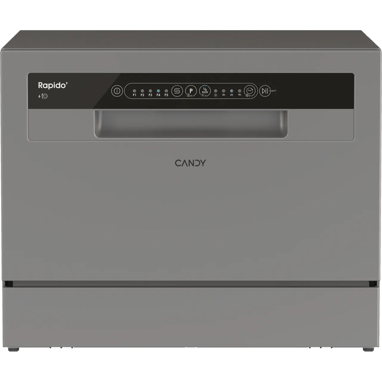 Candy RapidÓ CP 6E51LS-80 Table Top Dishwasher – Anthracite – E Rated #406031