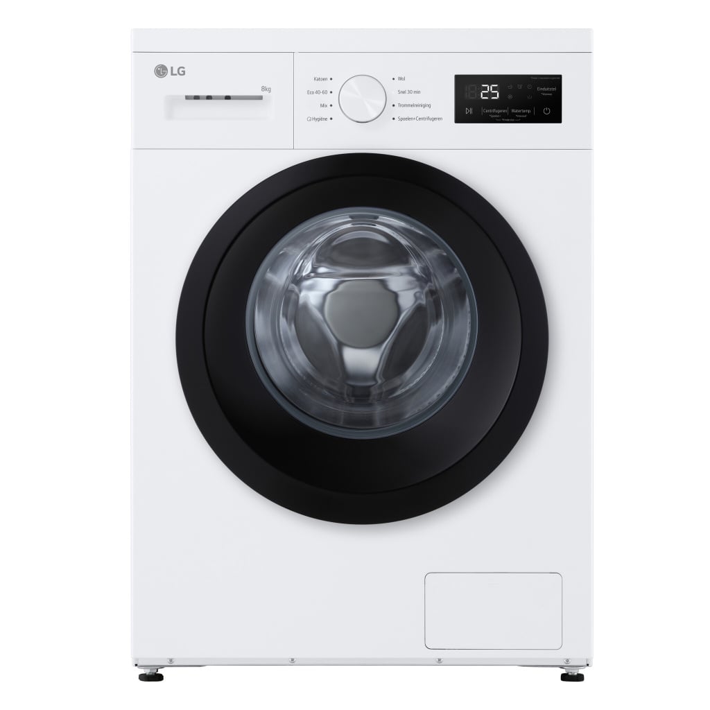 LG A10 Series Steam™ F4A10S8NWK 8kg Washing Machine with 1400 rpm – White – A Rated #406368