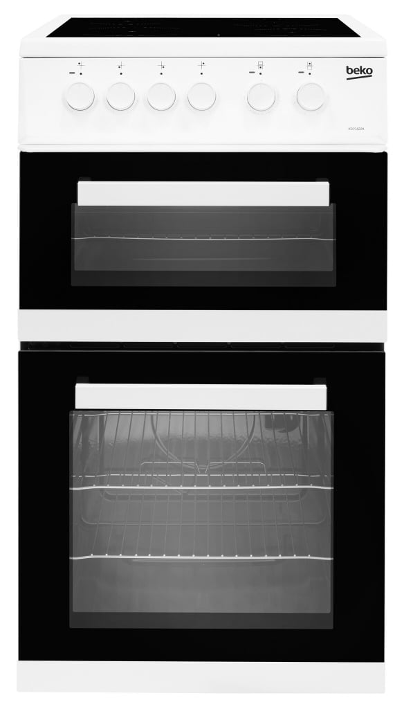 Beko KDC5422AW 50cm Wide Single Oven Electric Cooker with Ceramic Hob – White – A Rated #407245
