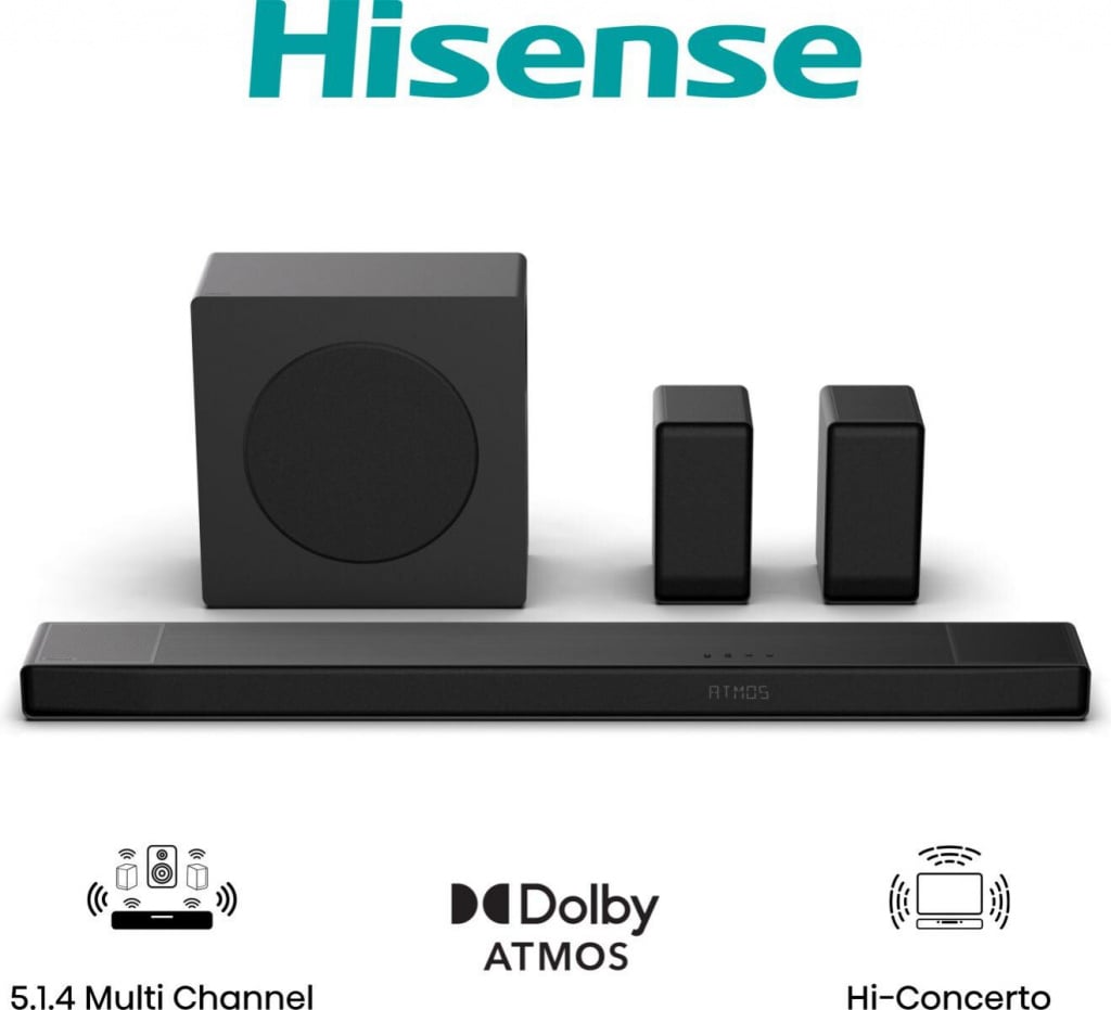 Hisense AX5140Q Soundbar with Wireless Subwoofer – Black #405398