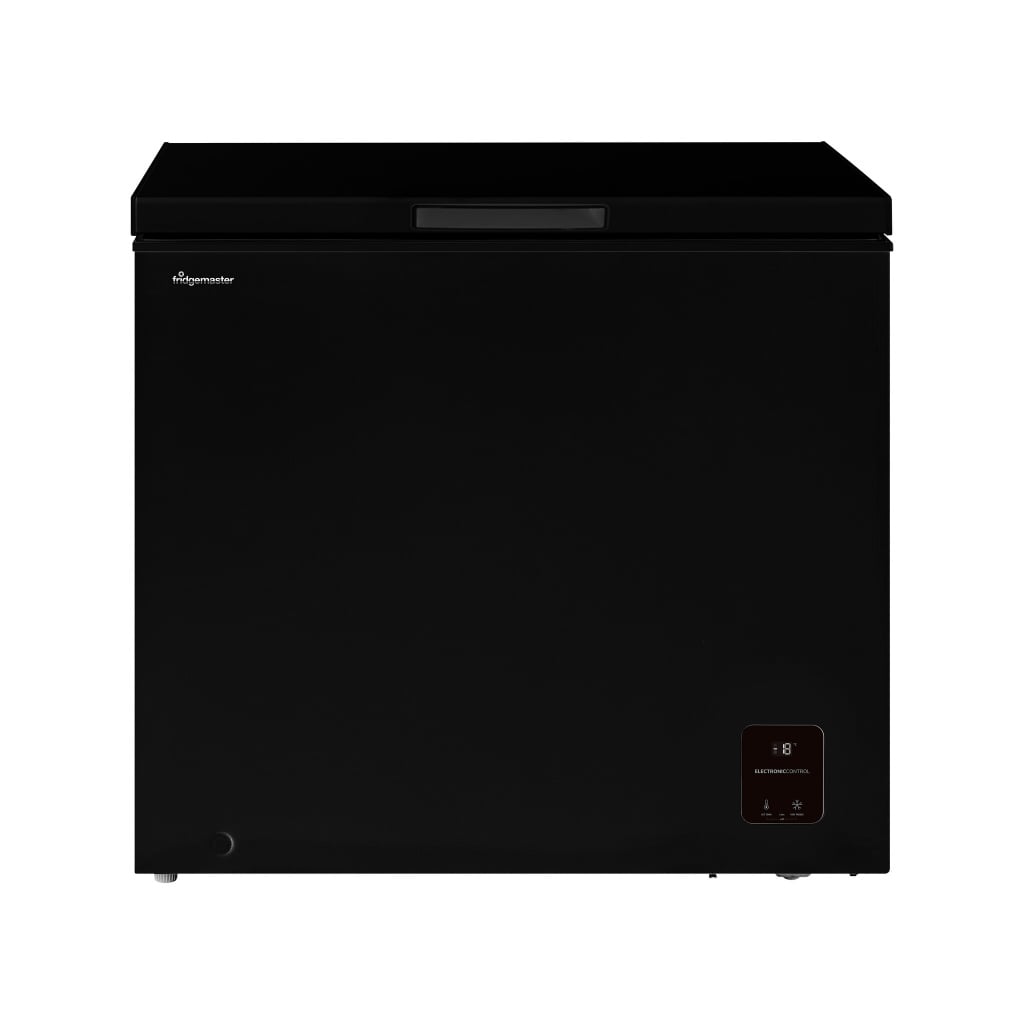 Fridgemaster MCF198EB Chest Freezer – Black – E Rated #407323