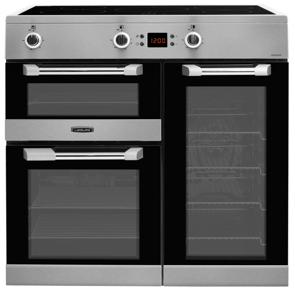 Leisure Cuisinemaster CS90D530X 90cm wide Electric Range Cooker with Induction Hob – Stainless Steel – A/A/A Rated #407124