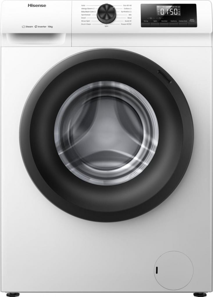 Hisense 1Q Series WF1Q1041BW 10kg Washing Machine with 1400 rpm – White – A Rated #406517