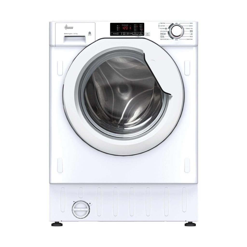 Hoover HBD 485D14/1-80 Integrated 8Kg / 5Kg Washer Dryer with 1400 rpm – White – E Rated [Wash&Dry], B Rated [Wash Only] #407189