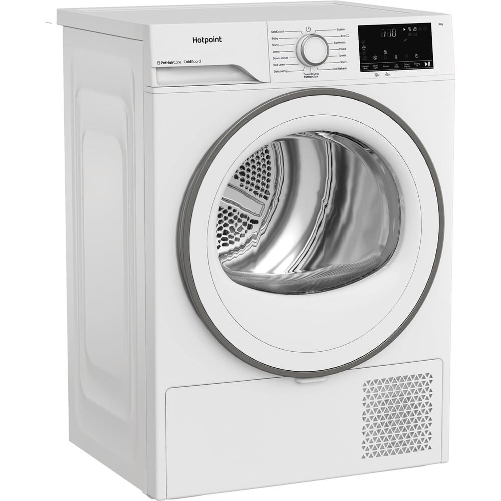 Hotpoint FabricCare C HSD 82M WW UK 8Kg Heat Pump Tumble Dryer – White – A+ Rated #406955