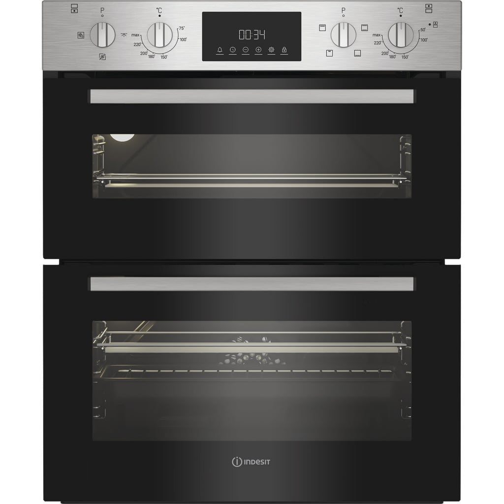 Indesit DUI 12D IX Built Under Electric Double Oven – Stainless Steel – A/A Rated #405217