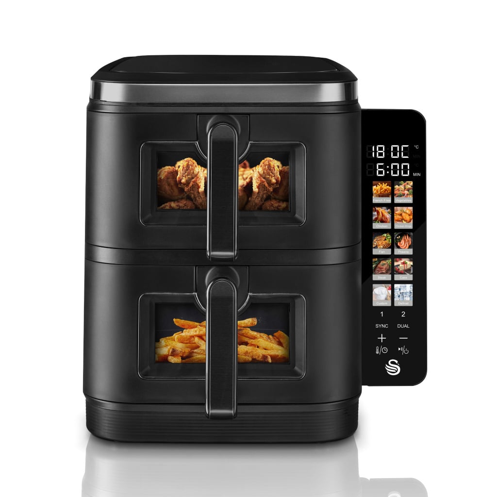 Swan 11L Duo Layer SD10522BLK Air Fryer – Black #407601