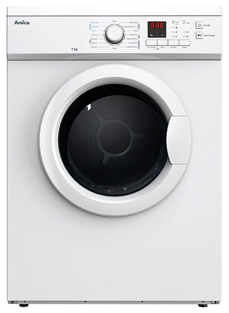 Amica ADV7CLCW 7Kg Vented Tumble Dryer – White – C Rated #406954
