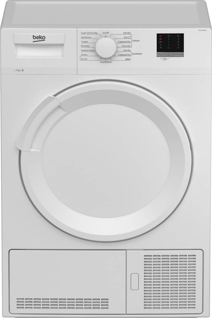 Beko DTLCE70051W 7Kg Condenser Tumble Dryer – White – B Rated #407287