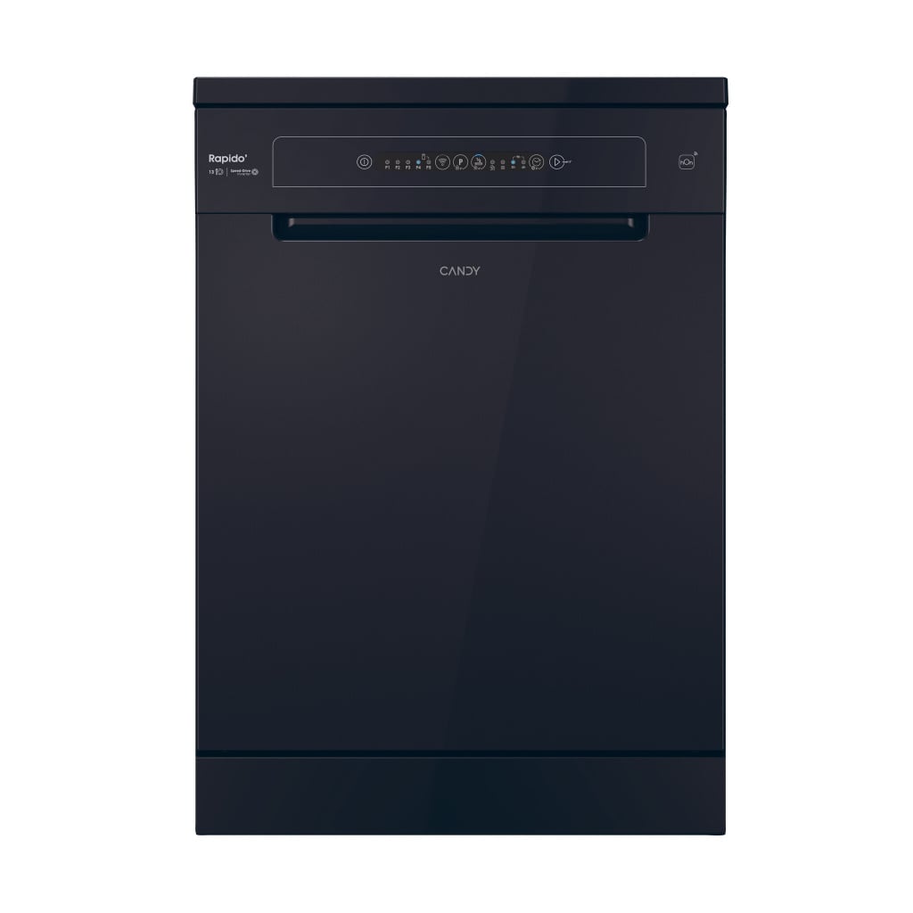 Candy RapidÓ CF3E9L0B Wifi Connected Full Size Dishwasher – Black – E Rated #405558