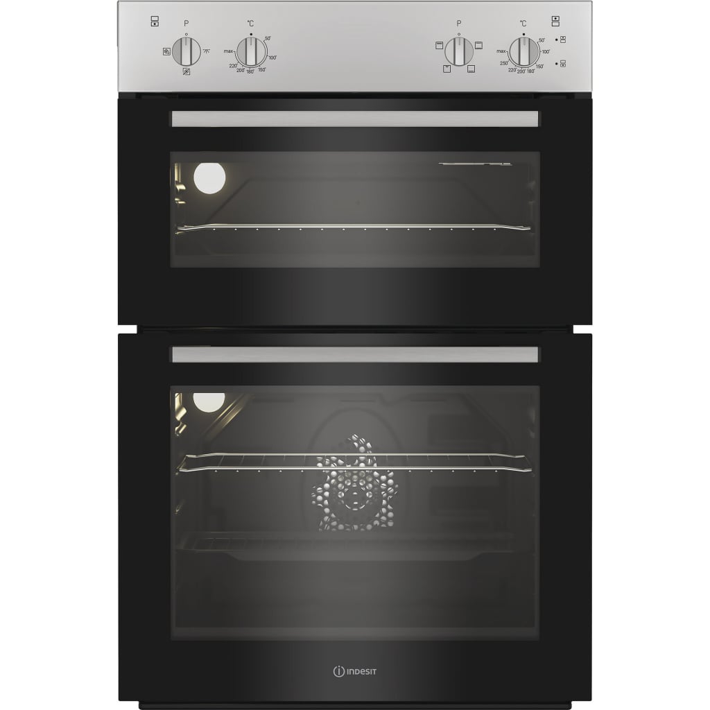 Indesit DII 10N S Built In Electric Double Oven – Silver – A/A Rated #407529